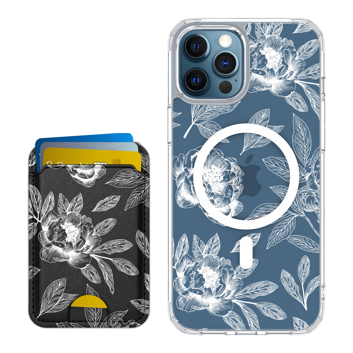 Scooch MagCase Chinoiserie for iPhone 12 Pro — Matching MagWallet Bundle