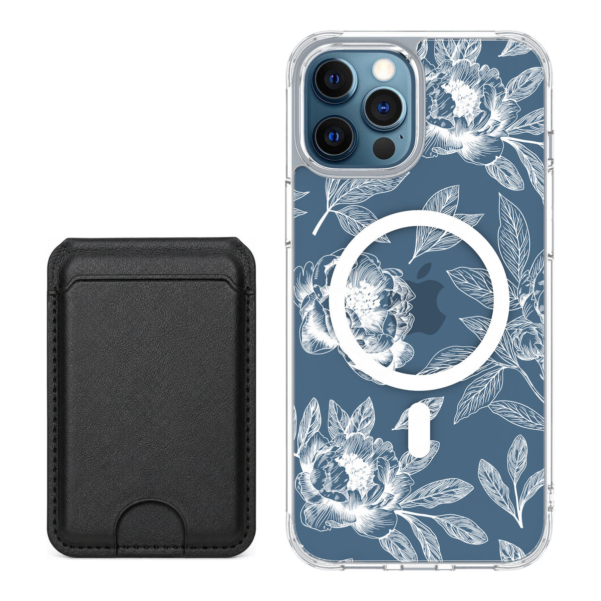 Scooch MagCase Chinoiserie for iPhone 12 Pro — Black MagWallet Bundle