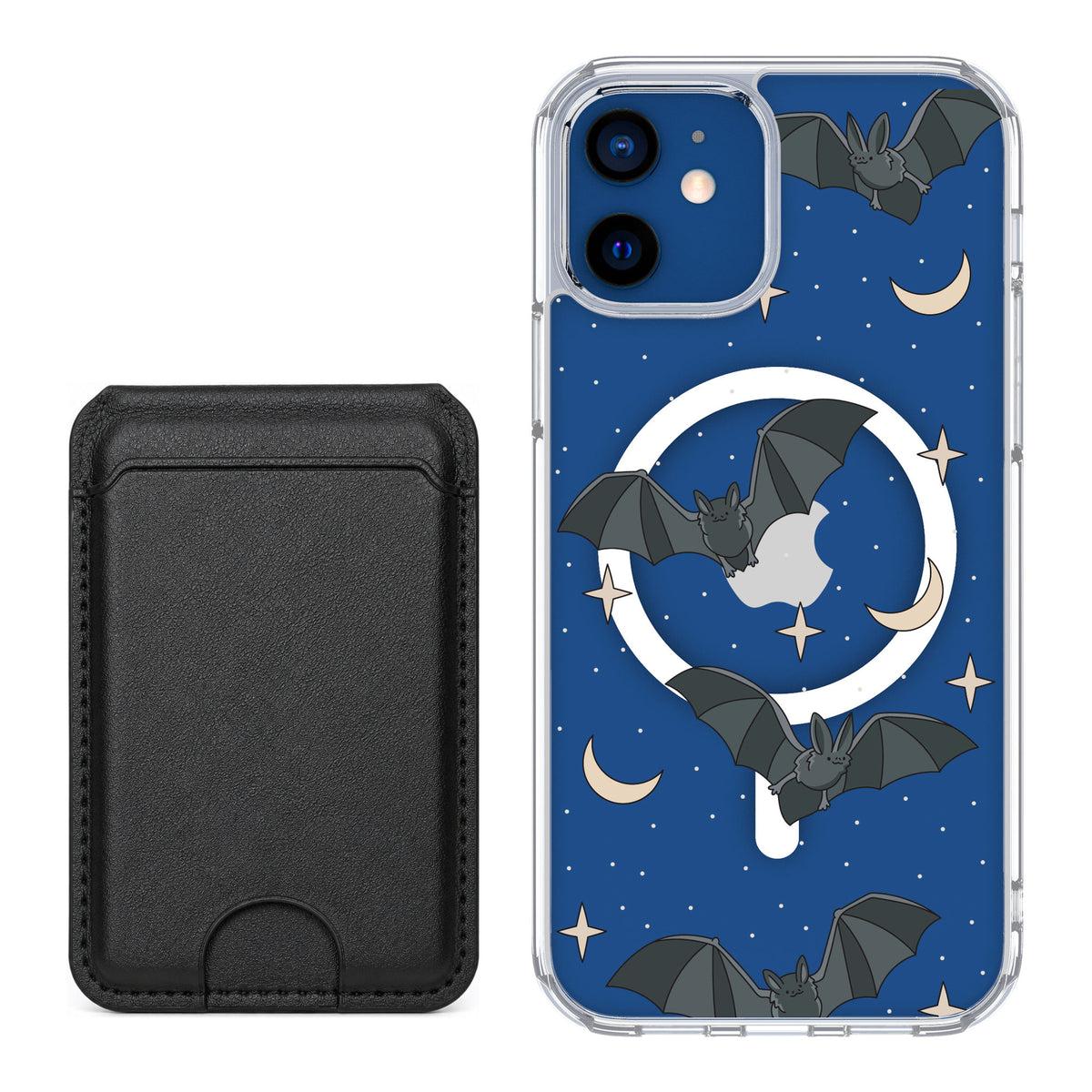 Scooch MagCase Batty Skies for iPhone 12 — Black MagWallet Bundle