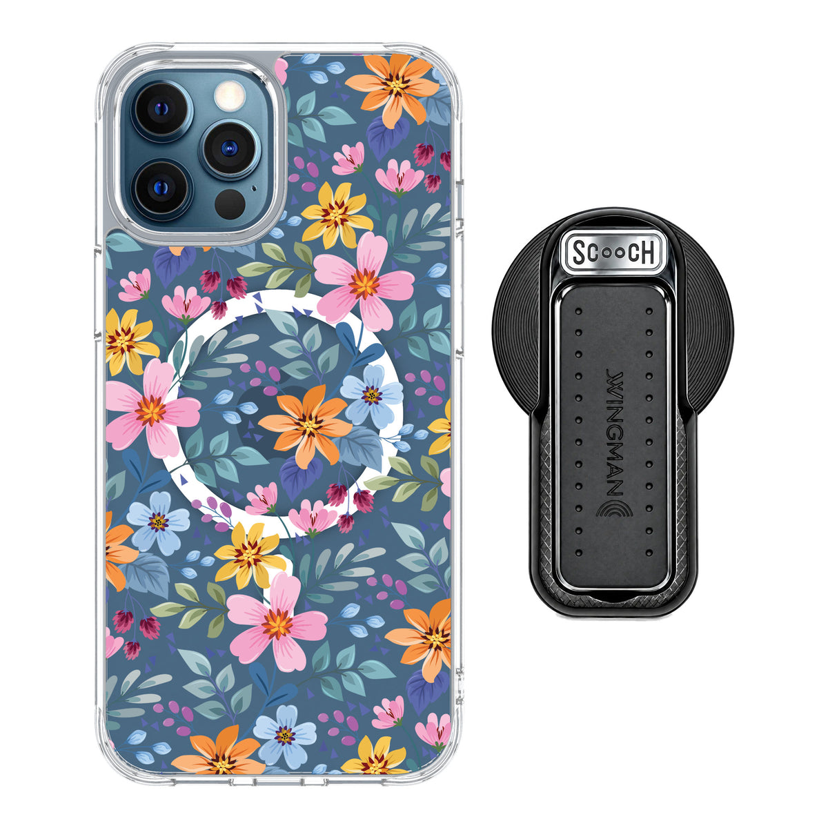 Scooch MagCase Full Bloom for iPhone 12 Pro Max — MagSafe Wingback Bundle - Black