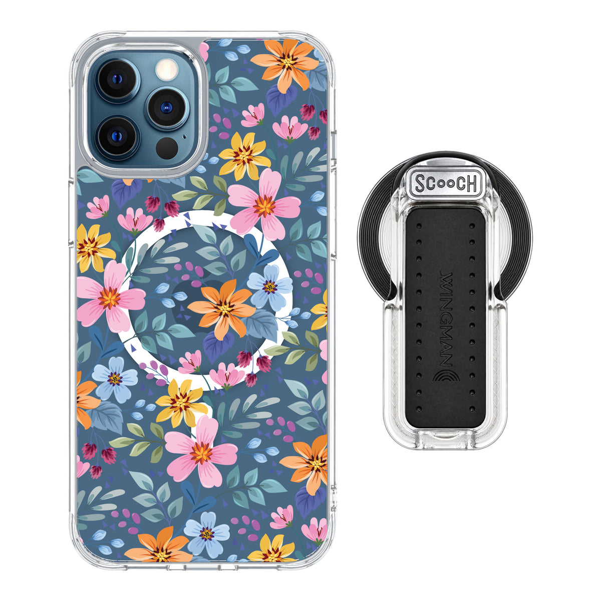 Scooch MagCase Full Bloom for iPhone 12 Pro Max — MagSafe Wingback Bundle - Clear