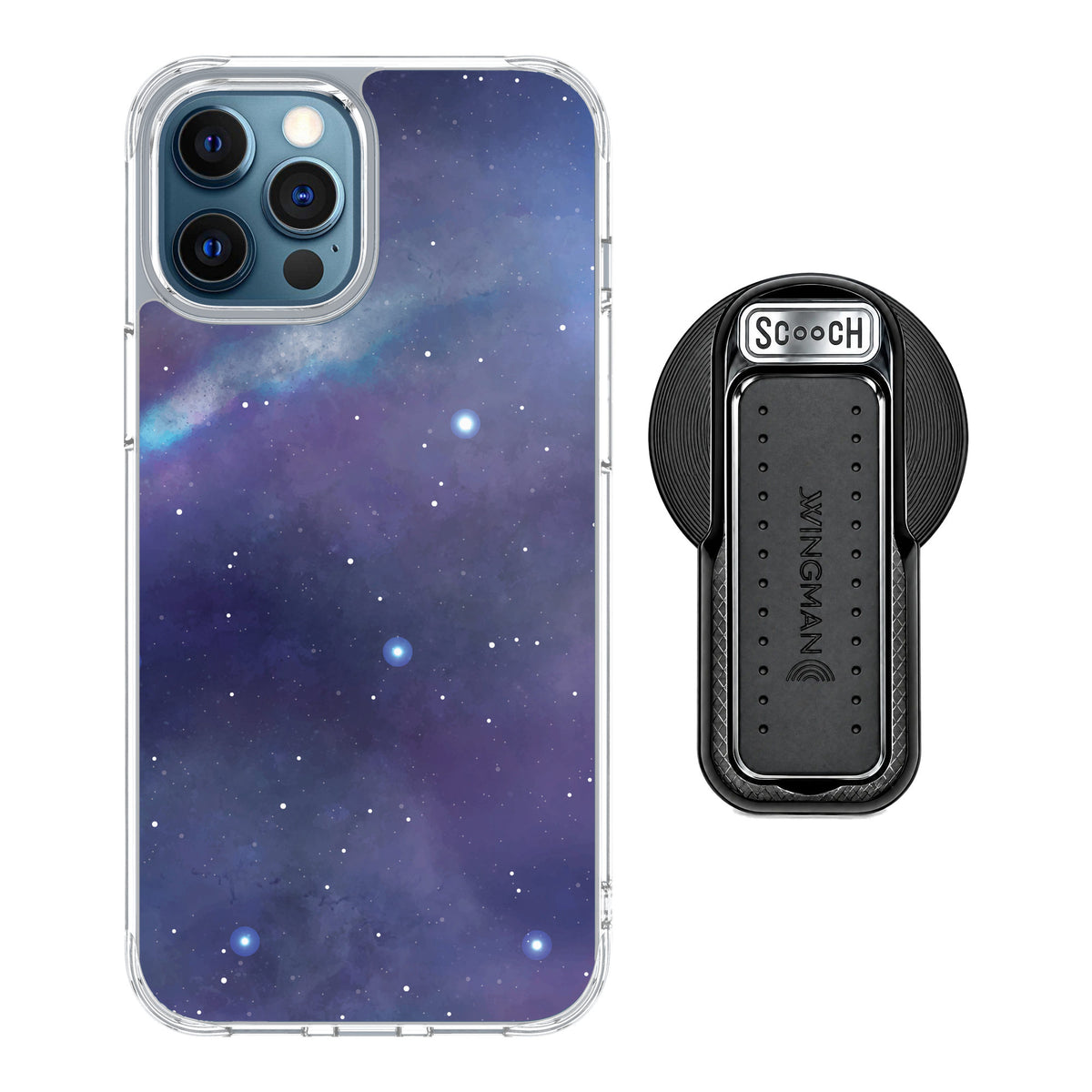 Scooch MagCase Galaxy for iPhone 12 Pro — MagSafe Wingback Bundle - Black