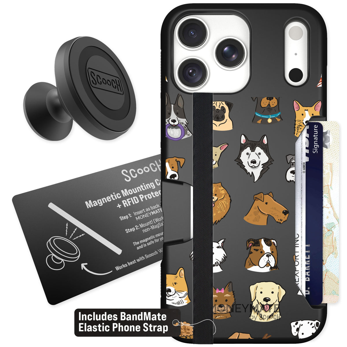 Scooch Moneymate Dog Squad for iPhone 18 Pro Max — Starter Bundle