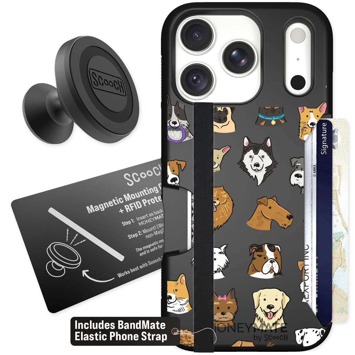 Scooch Moneymate Dog Squad for iPhone 18 Pro — Starter Bundle