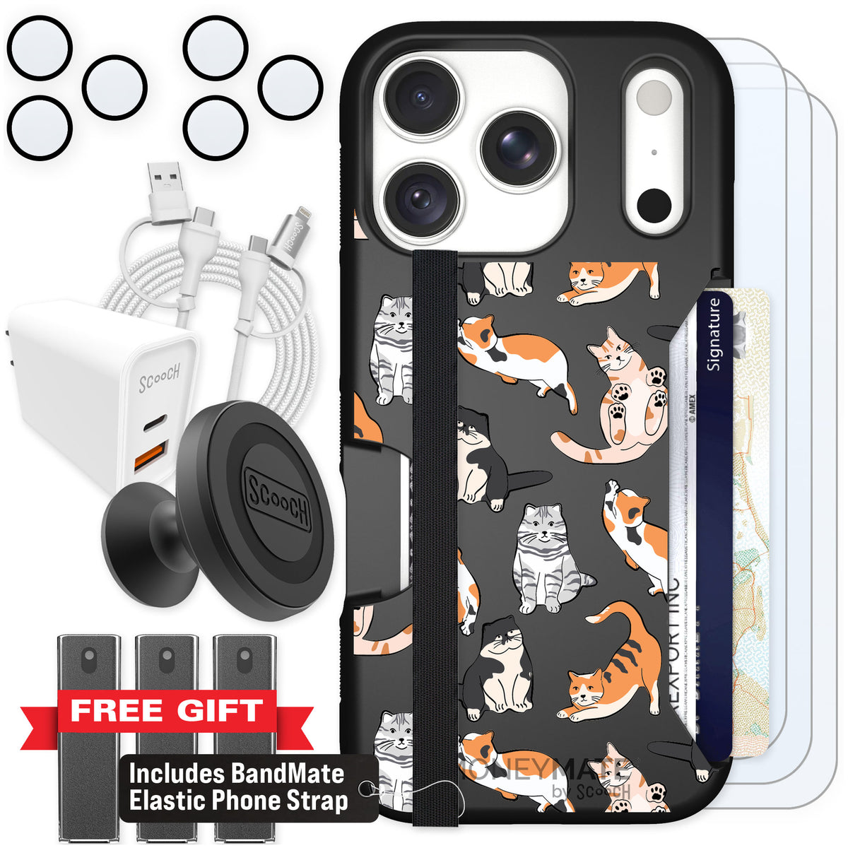 Scooch Moneymate Kitty Crew for iPhone 18 Pro — Ultimate Bundle