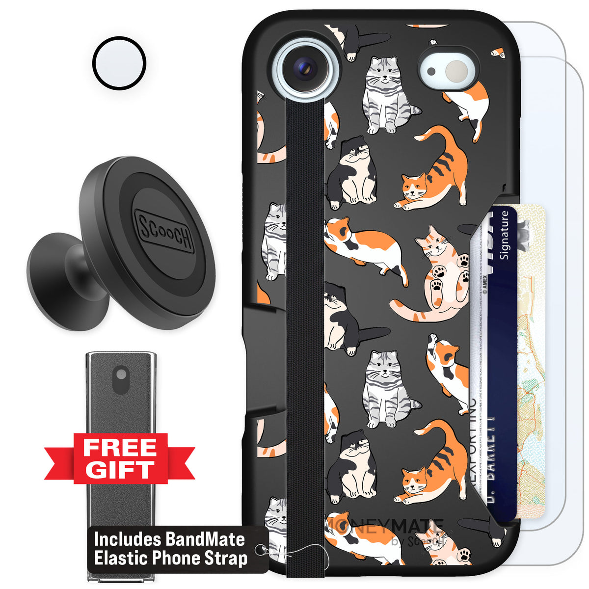 Scooch Moneymate Kitty Crew for iPhone Air — Defender Bundle