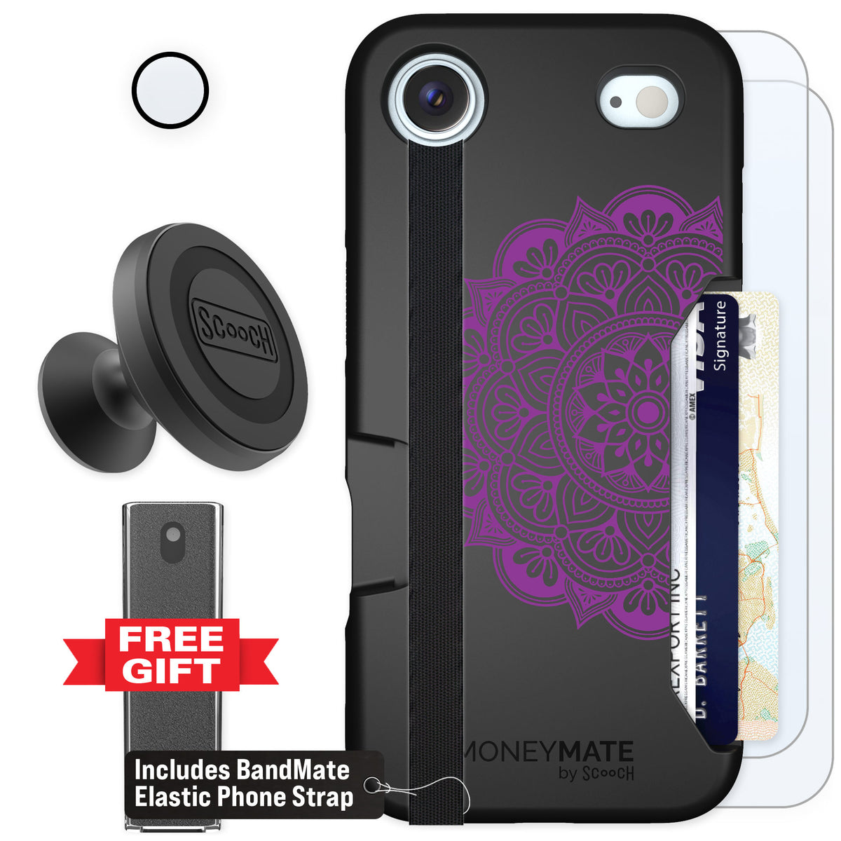 Scooch Moneymate Mandala Dreams for iPhone Air — Defender Bundle