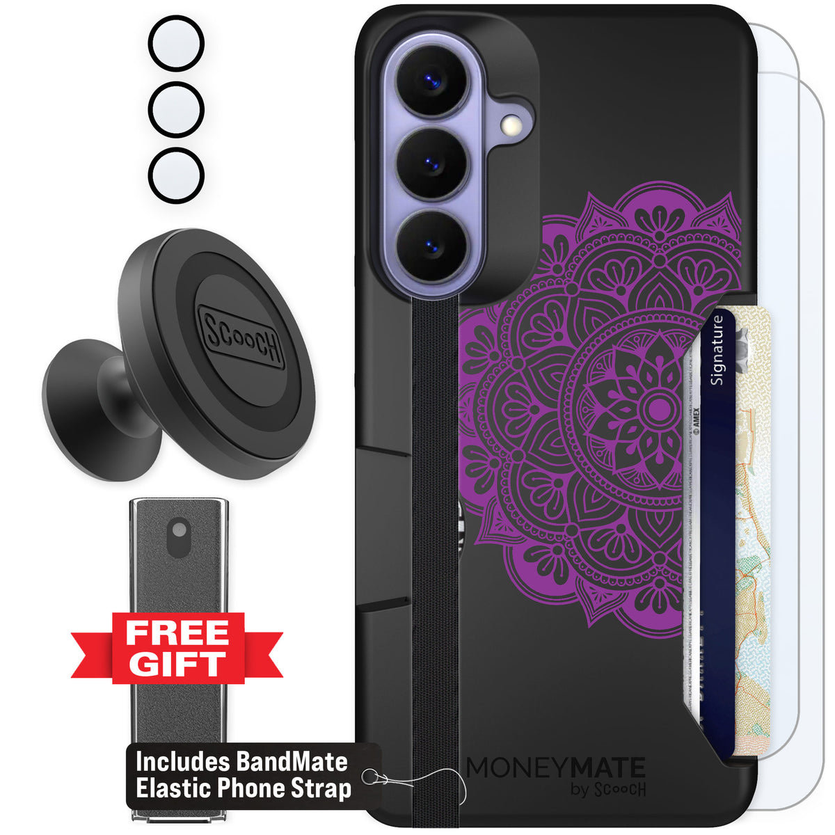 Scooch Moneymate Mandala Dreams for Galaxy S26+ — Defender Bundle