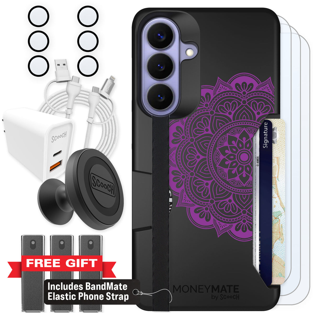 Scooch Moneymate Mandala Dreams for Galaxy S26+ — Ultimate Bundle