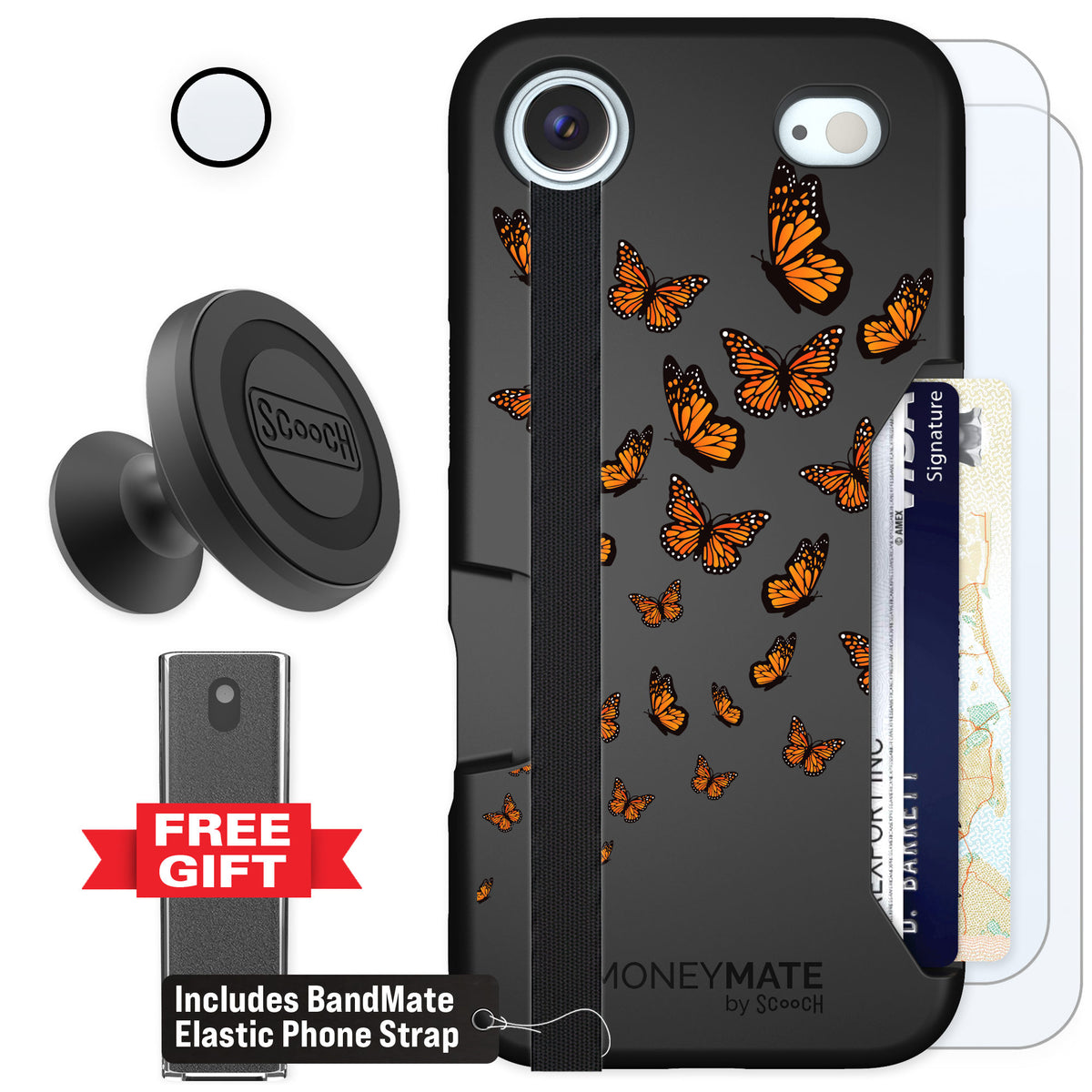 Scooch Moneymate Monarch Flight for iPhone Air — Defender Bundle