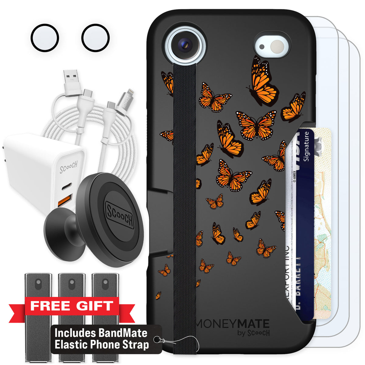 Scooch Moneymate Monarch Flight for iPhone Air — Ultimate Bundle