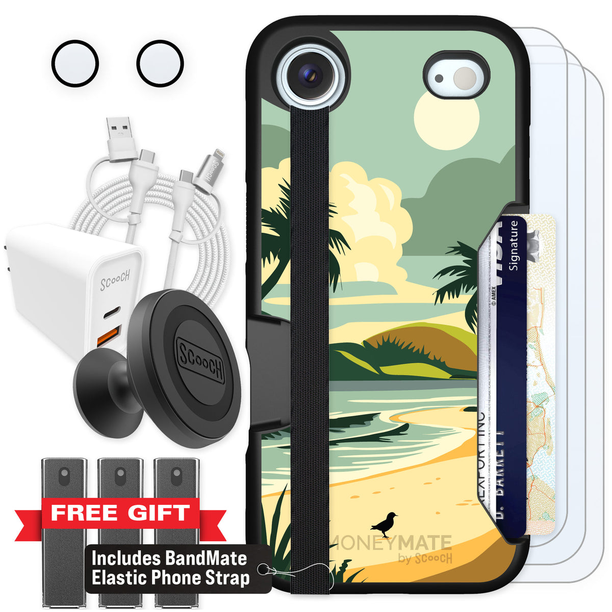 Scooch Moneymate Paradise Cove for iPhone Air — Ultimate Bundle
