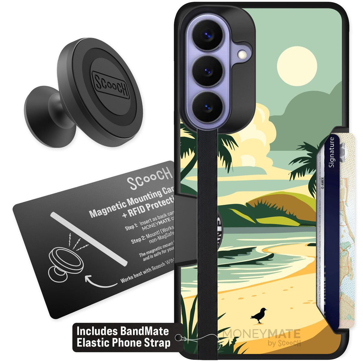 Scooch Moneymate Paradise Cove for Galaxy S26+ — Starter Bundle