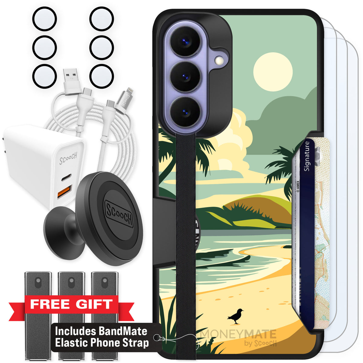Scooch Moneymate Paradise Cove for Galaxy S26+ — Ultimate Bundle