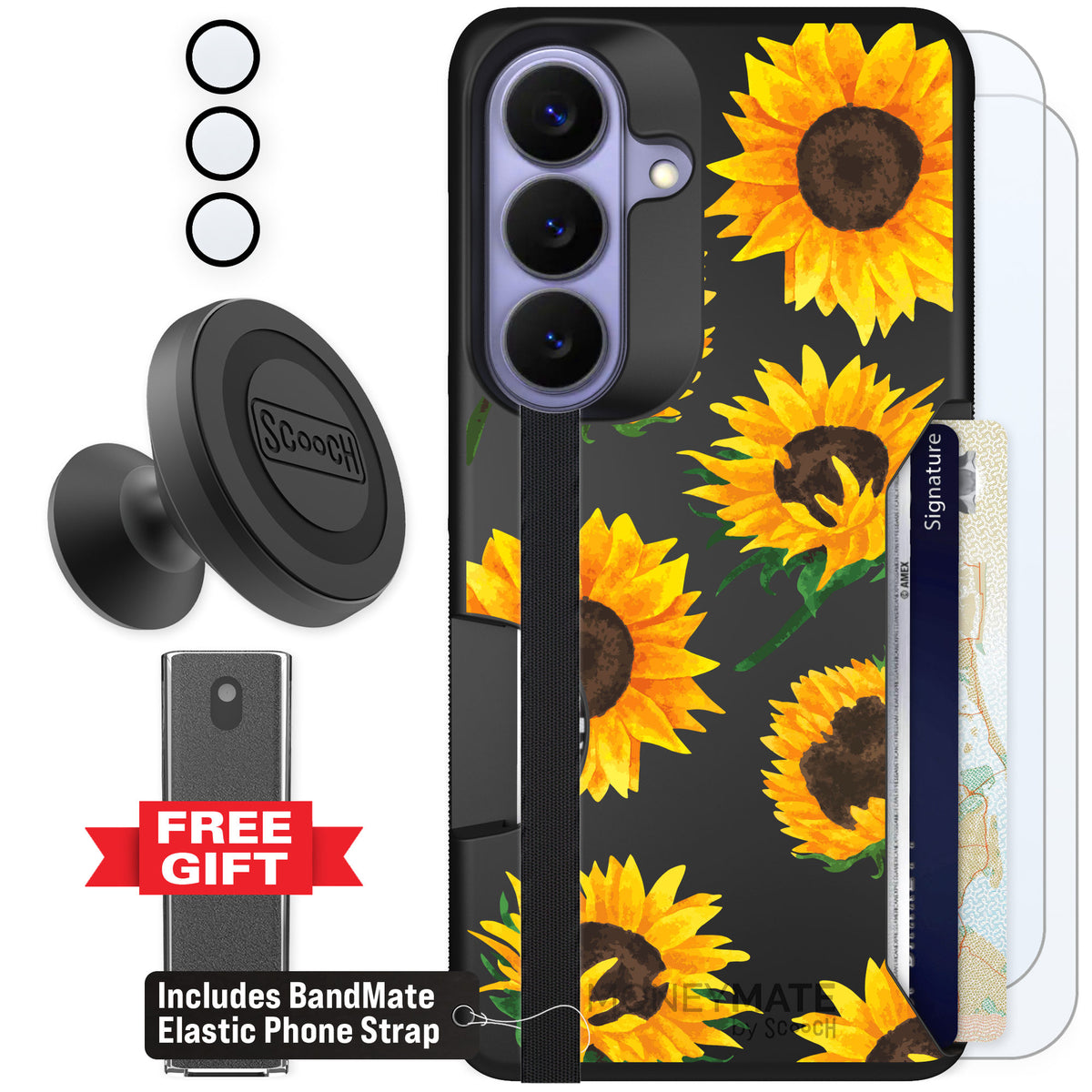 Scooch Moneymate Sunflower Frenzy for Galaxy S26 — Defender Bundle