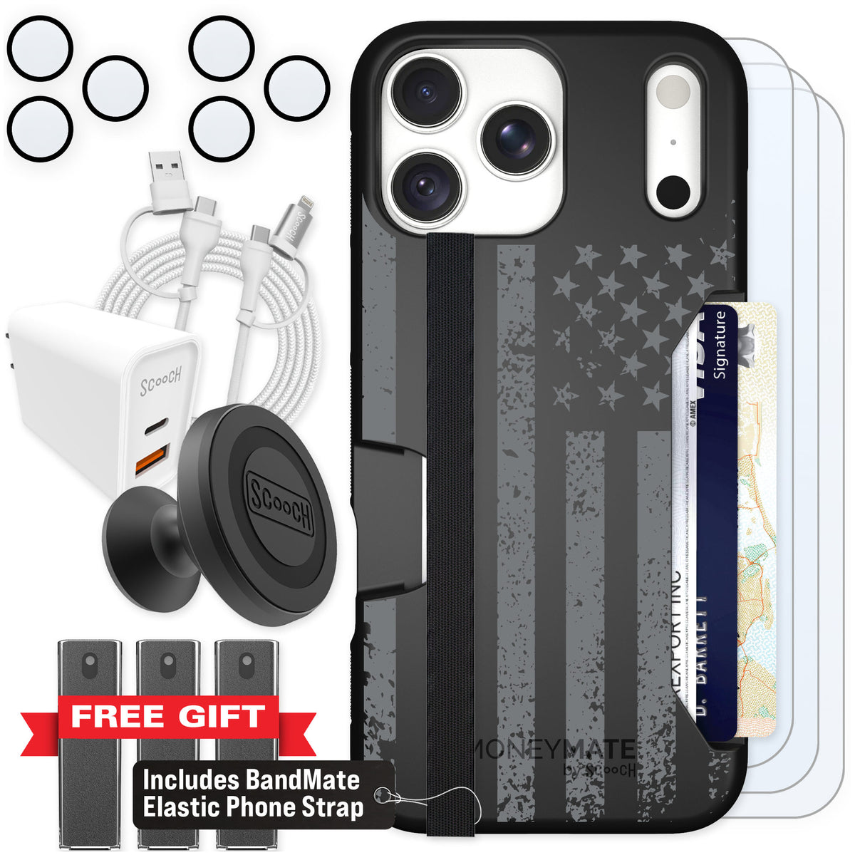 Scooch Moneymate Weathered Glory for iPhone 18 Pro Max — Ultimate Bundle