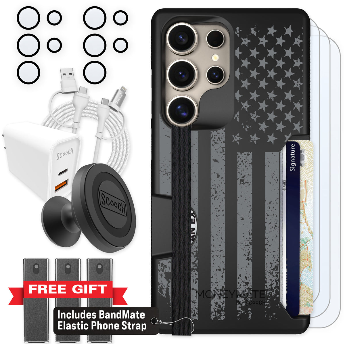 Scooch Moneymate Weathered Glory for Galaxy S25 Ultra — Ultimate Bundle