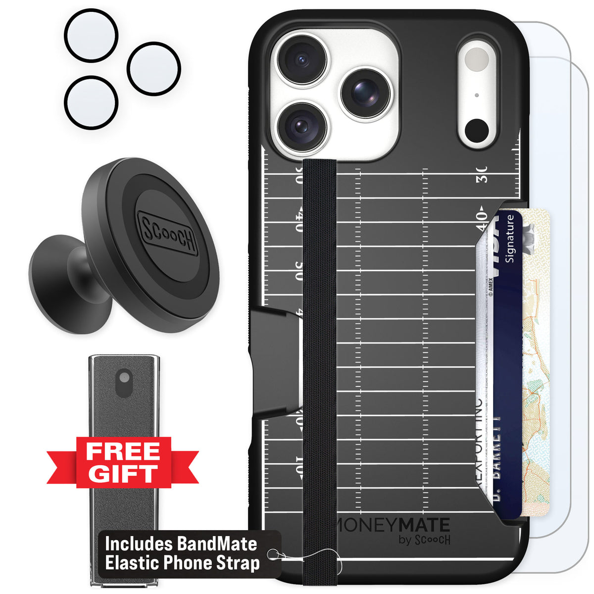 Scooch Moneymate Yard Lines for iPhone 18 Pro Max β Defender Bundle
