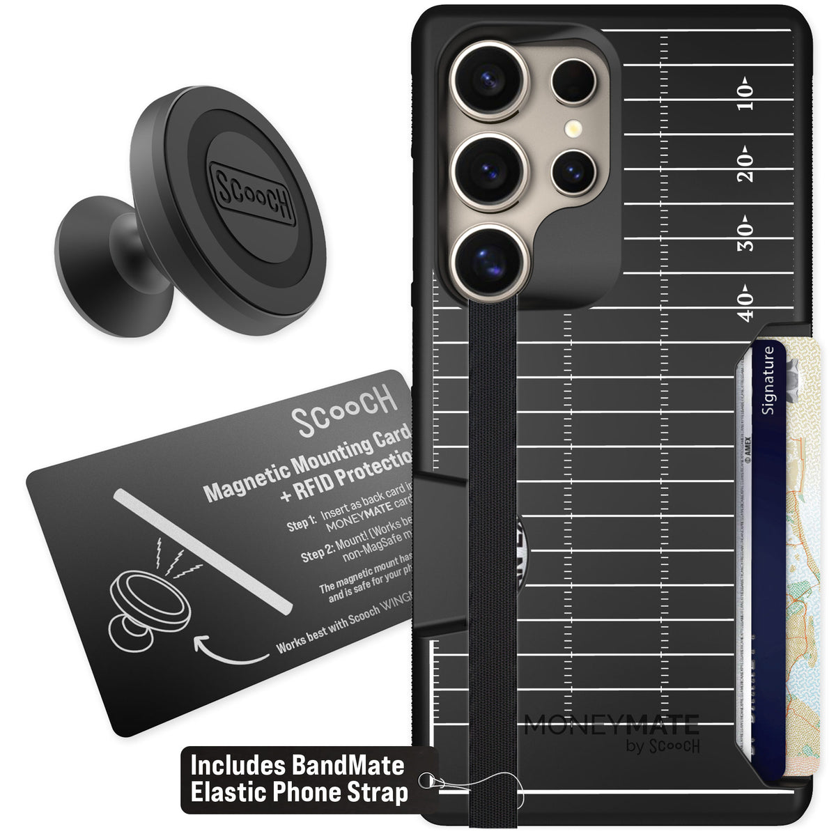 Scooch Moneymate Yard Lines for Galaxy S25 Ultra β Starter Bundle
