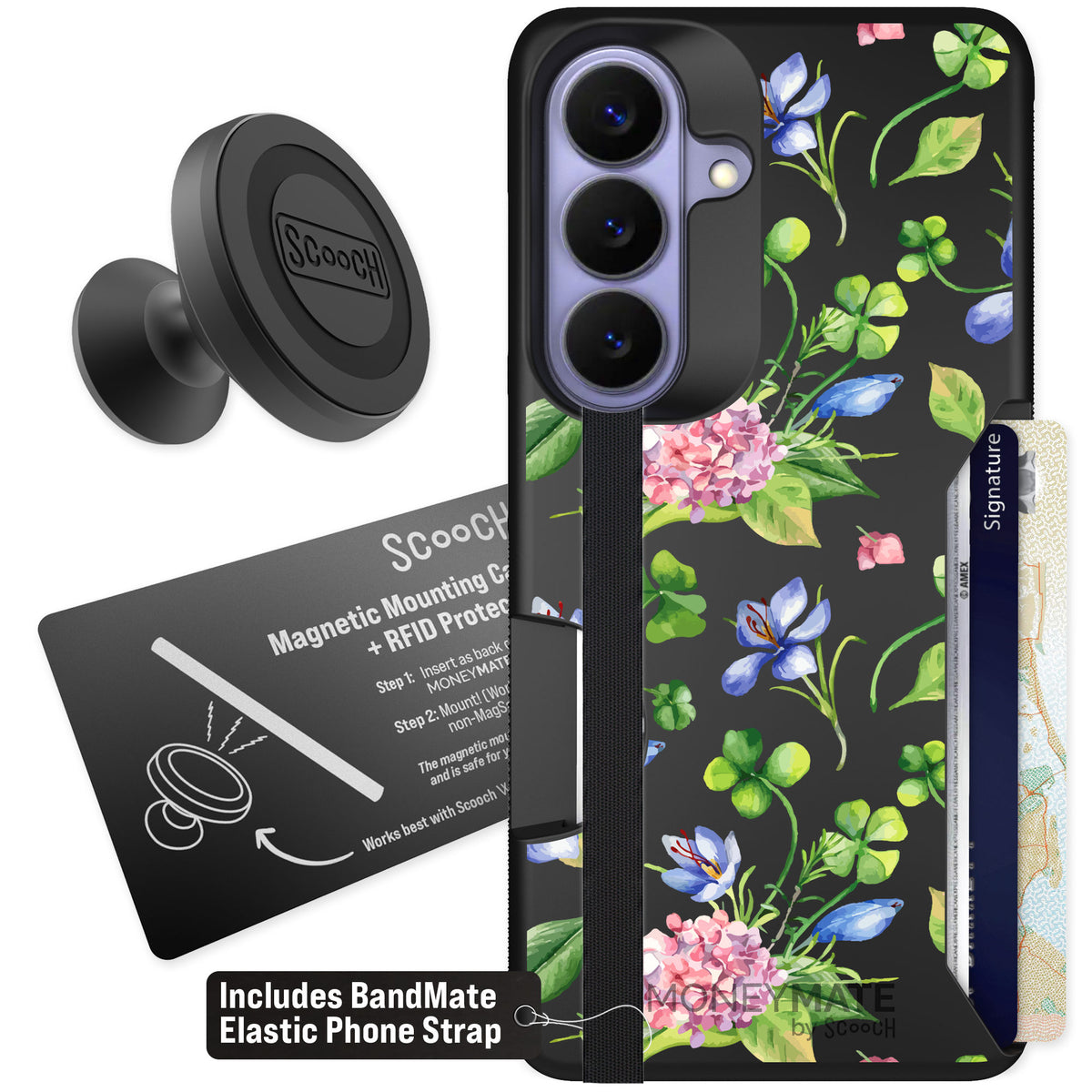 Scooch Moneymate Lucky Hydrangea for Galaxy S26 β Starter Bundle