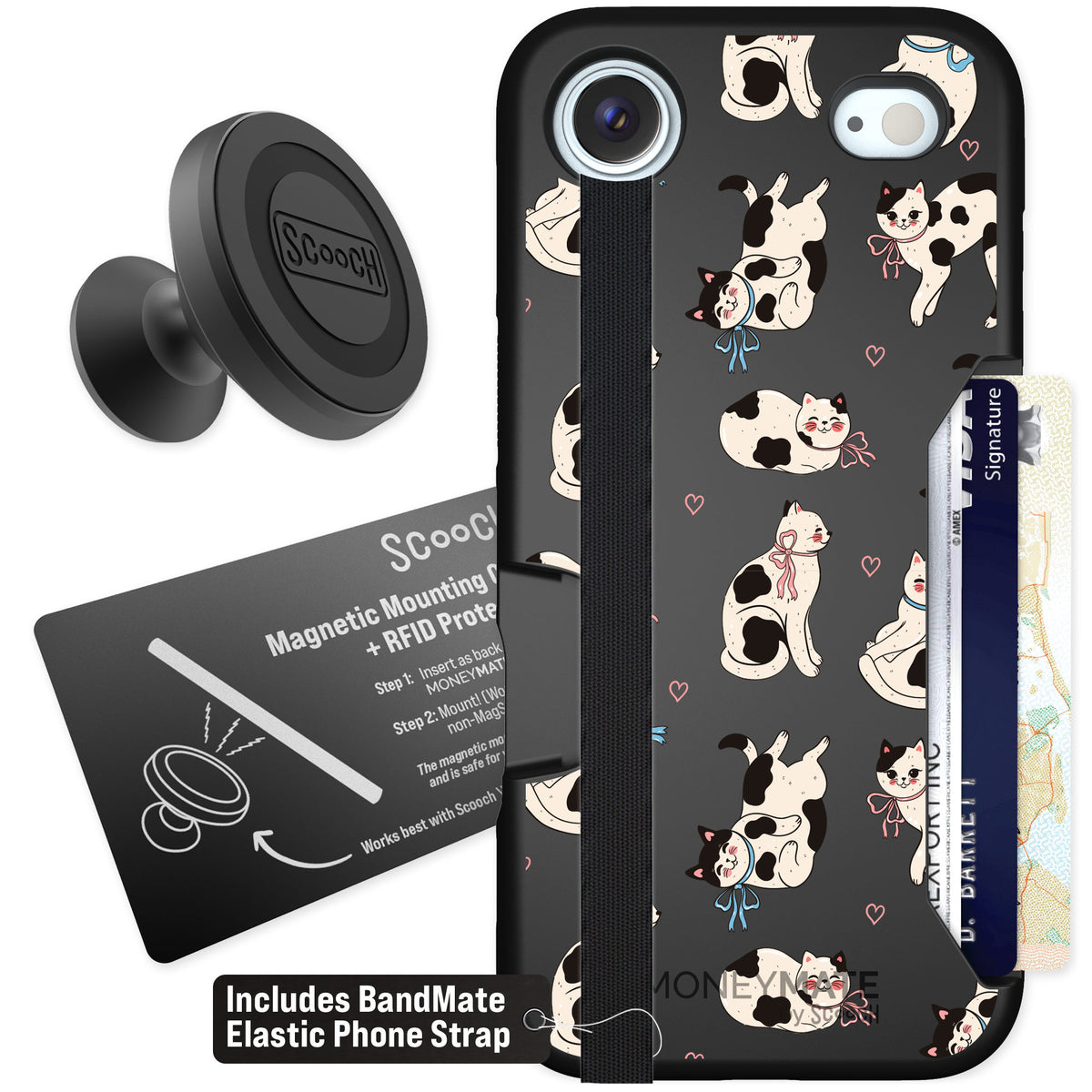 Scooch Moneymate Bow Kitties for iPhone Air β Starter Bundle