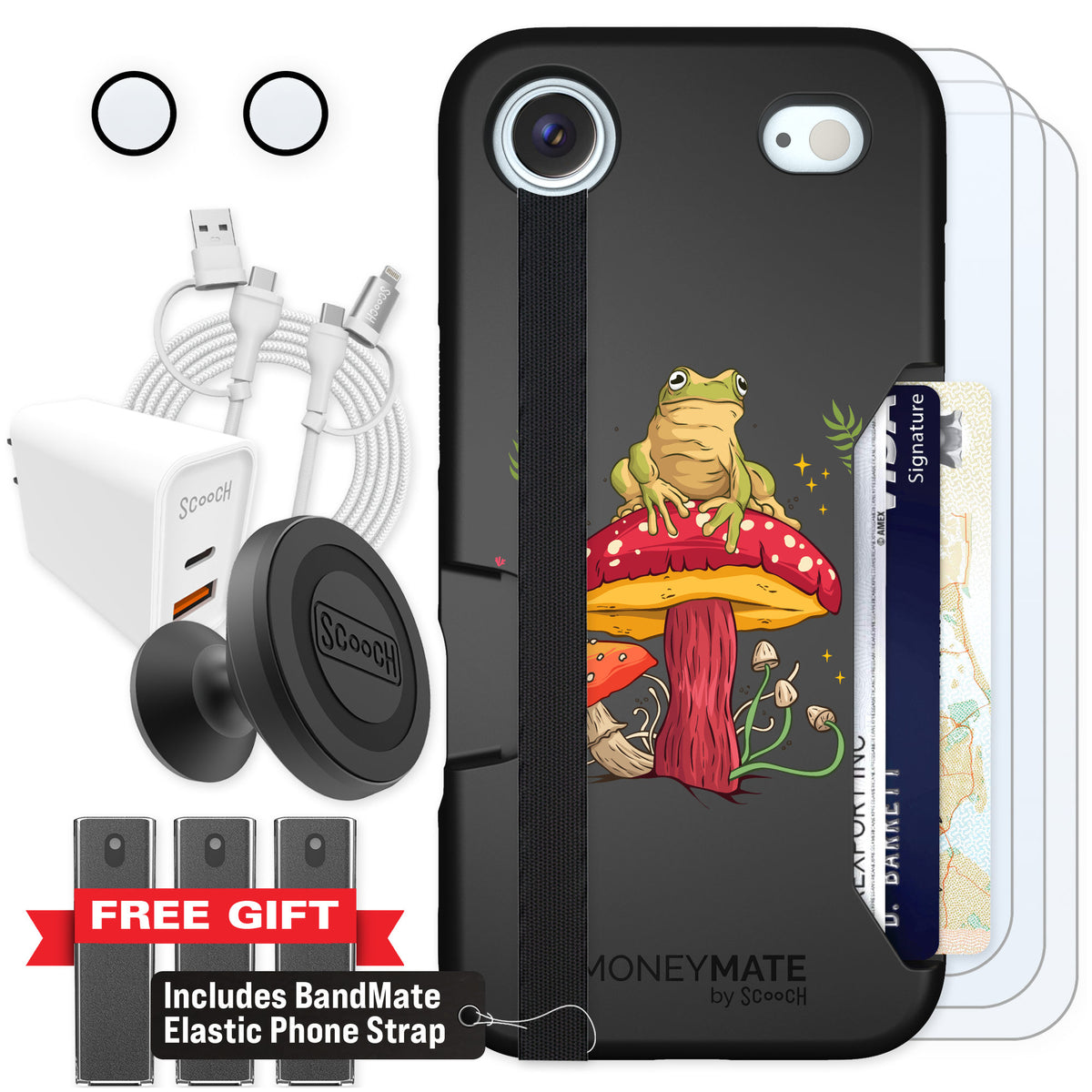 Scooch Moneymate Toadstool Frog for iPhone Air β Ultimate Bundle