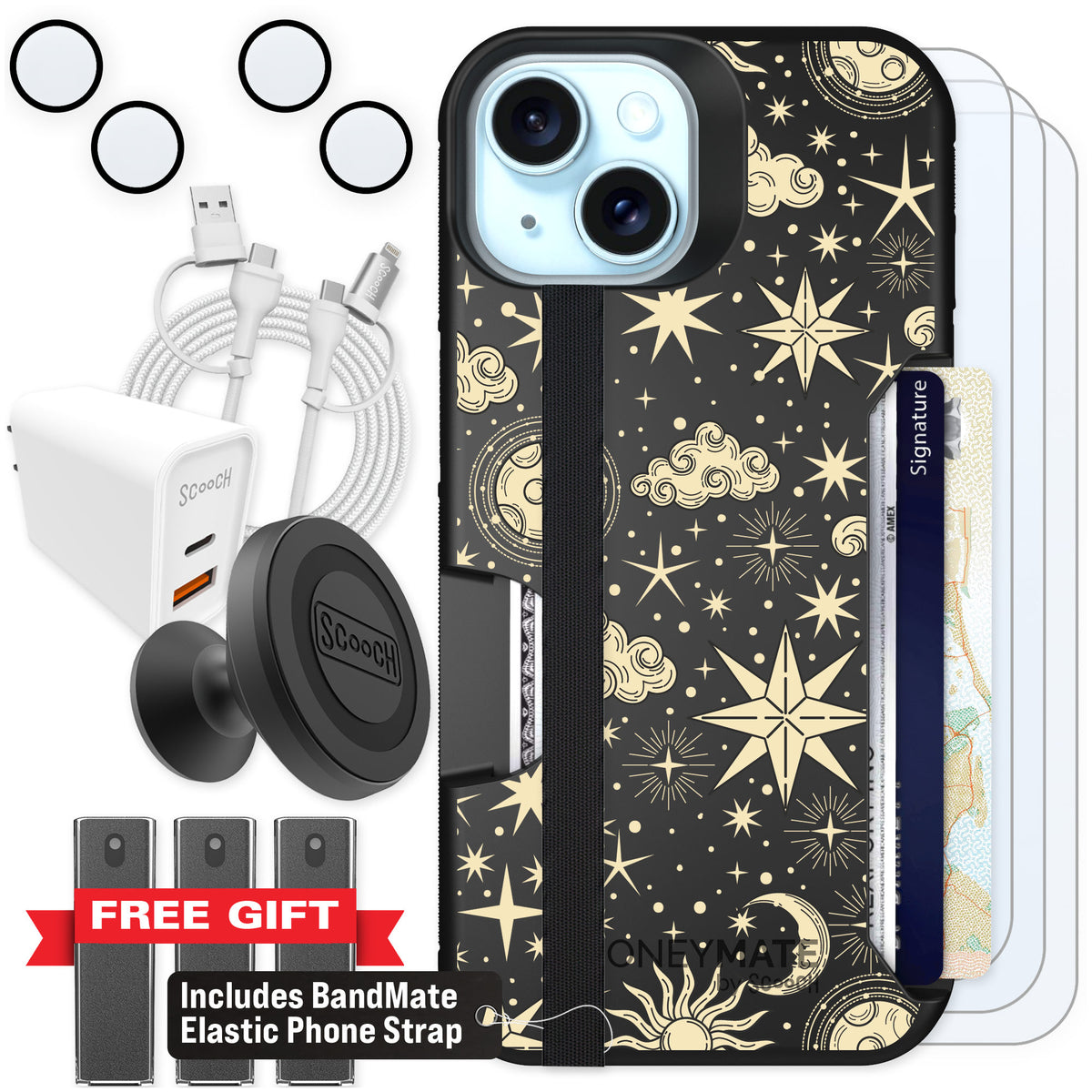 Scooch Moneymate Celestial Sleep for iPhone 15 — Ultimate Bundle