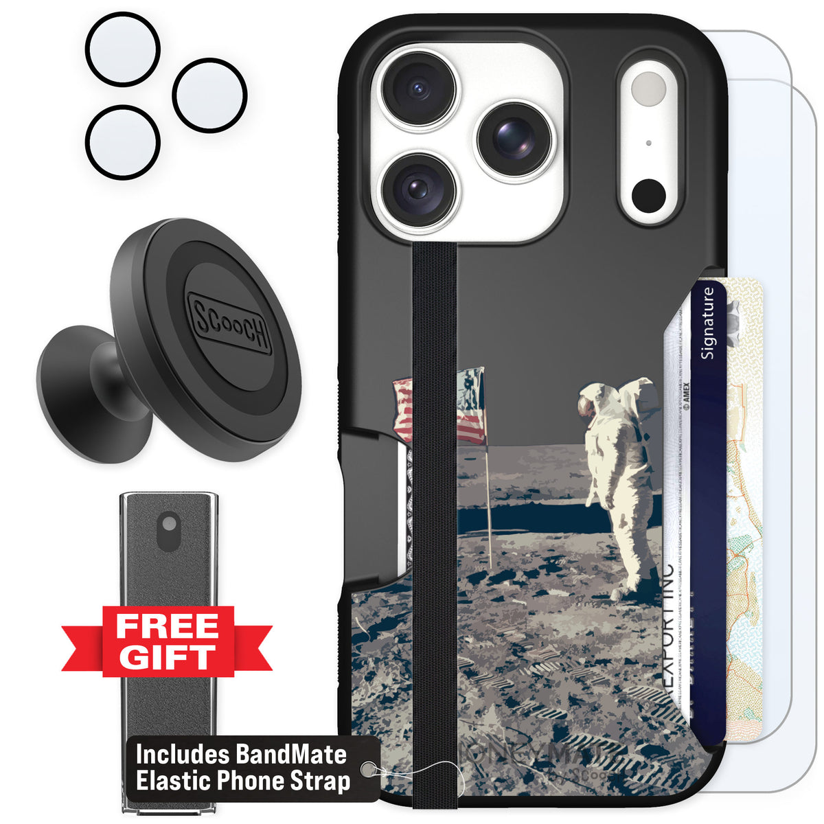 Scooch Moneymate Lunar Landing for iPhone 18 Pro β Defender Bundle