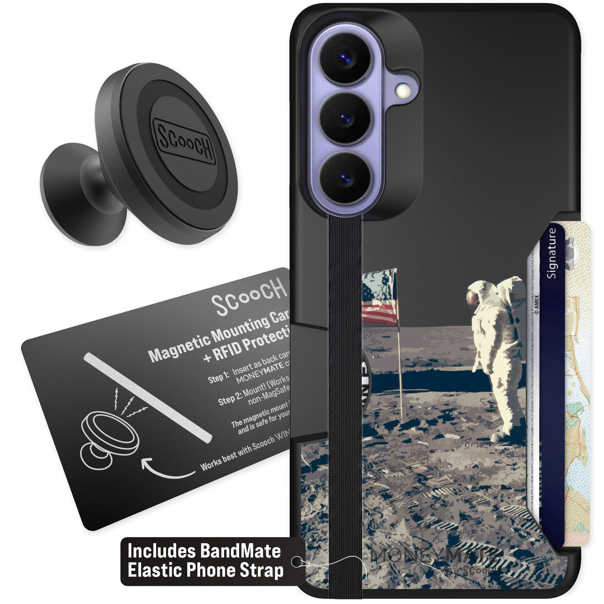 Scooch Moneymate Lunar Landing for Galaxy S26+ β Starter Bundle