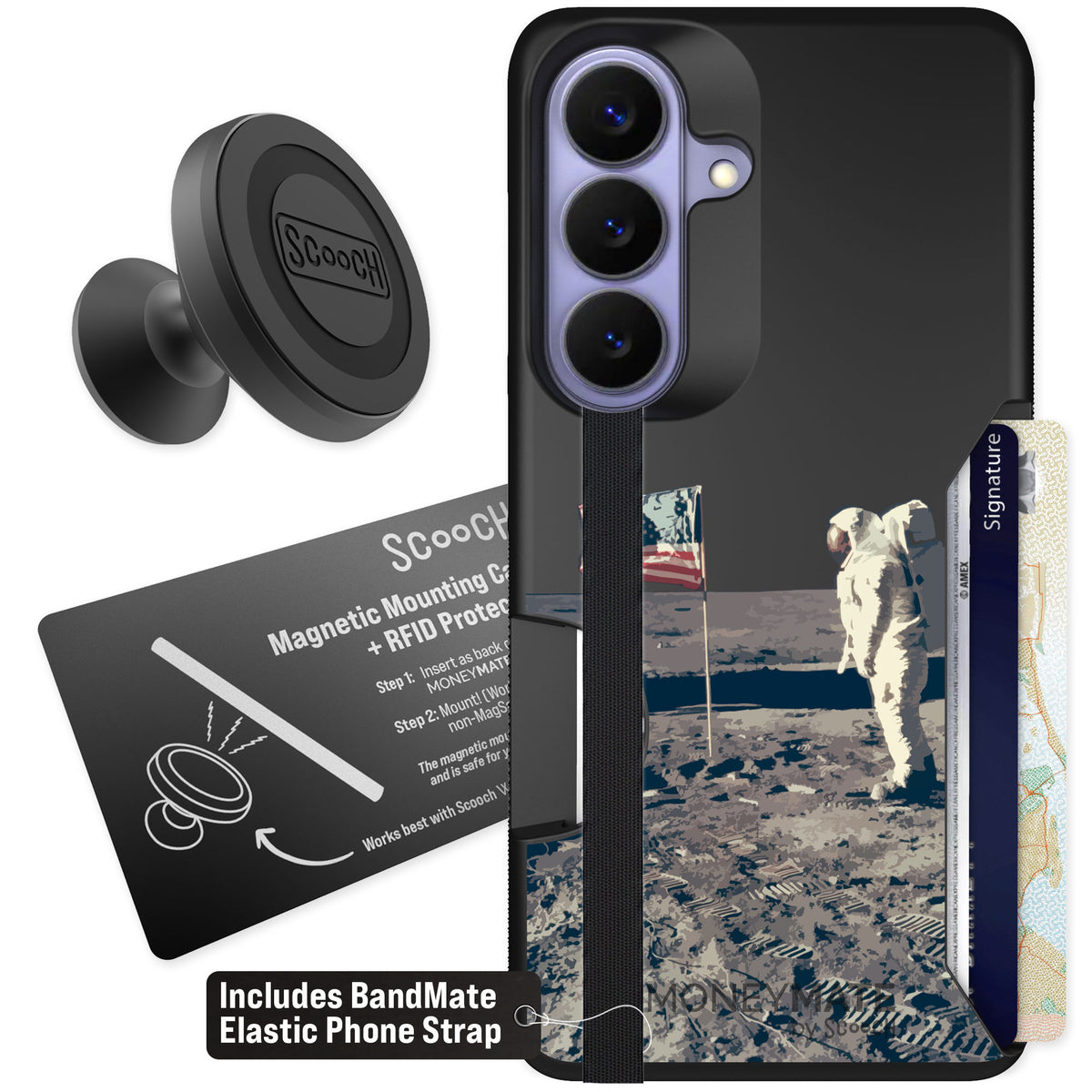 Scooch Moneymate Lunar Landing for Galaxy S26 β Starter Bundle