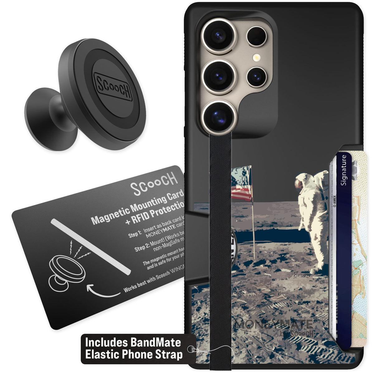Scooch Moneymate Lunar Landing for Galaxy S25 Ultra β Starter Bundle