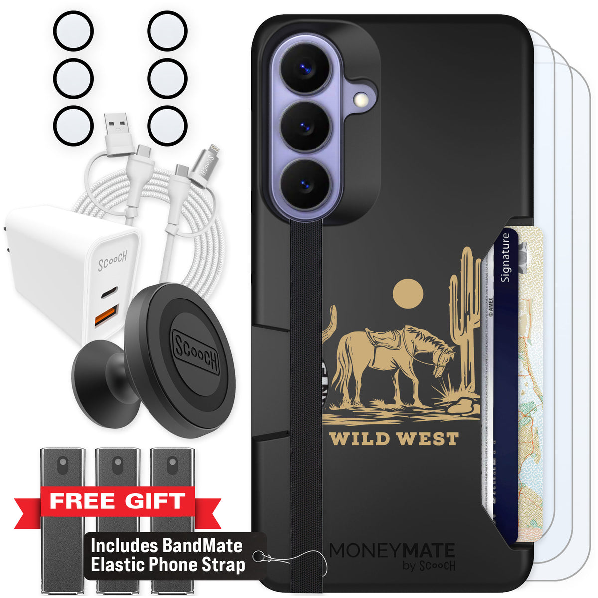 Scooch Moneymate Wild West for Galaxy S26+ β Ultimate Bundle