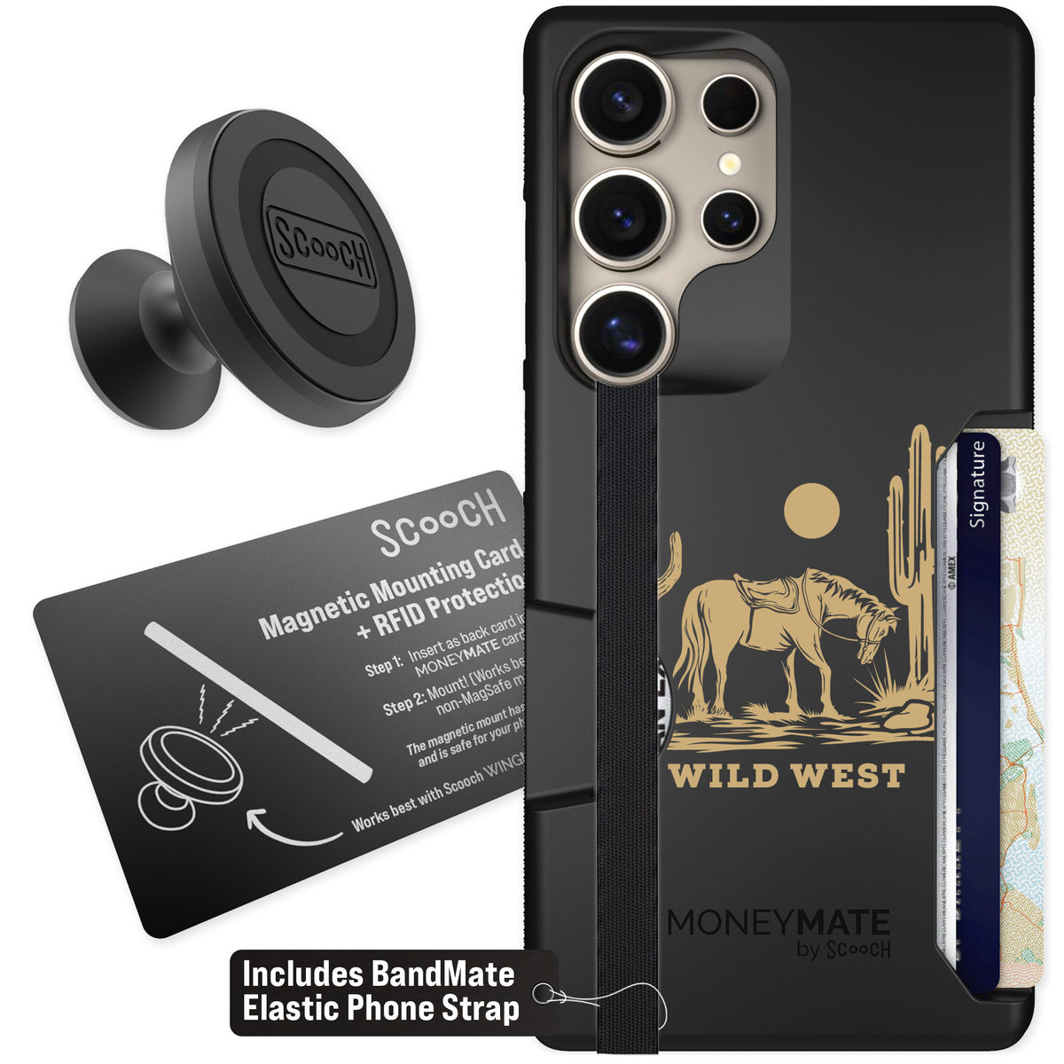 Scooch Moneymate Wild West for Galaxy S25 Ultra β Starter Bundle