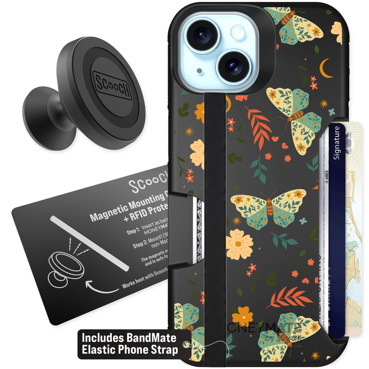 Scooch Moneymate Boho Nights for iPhone 15 β Starter Bundle