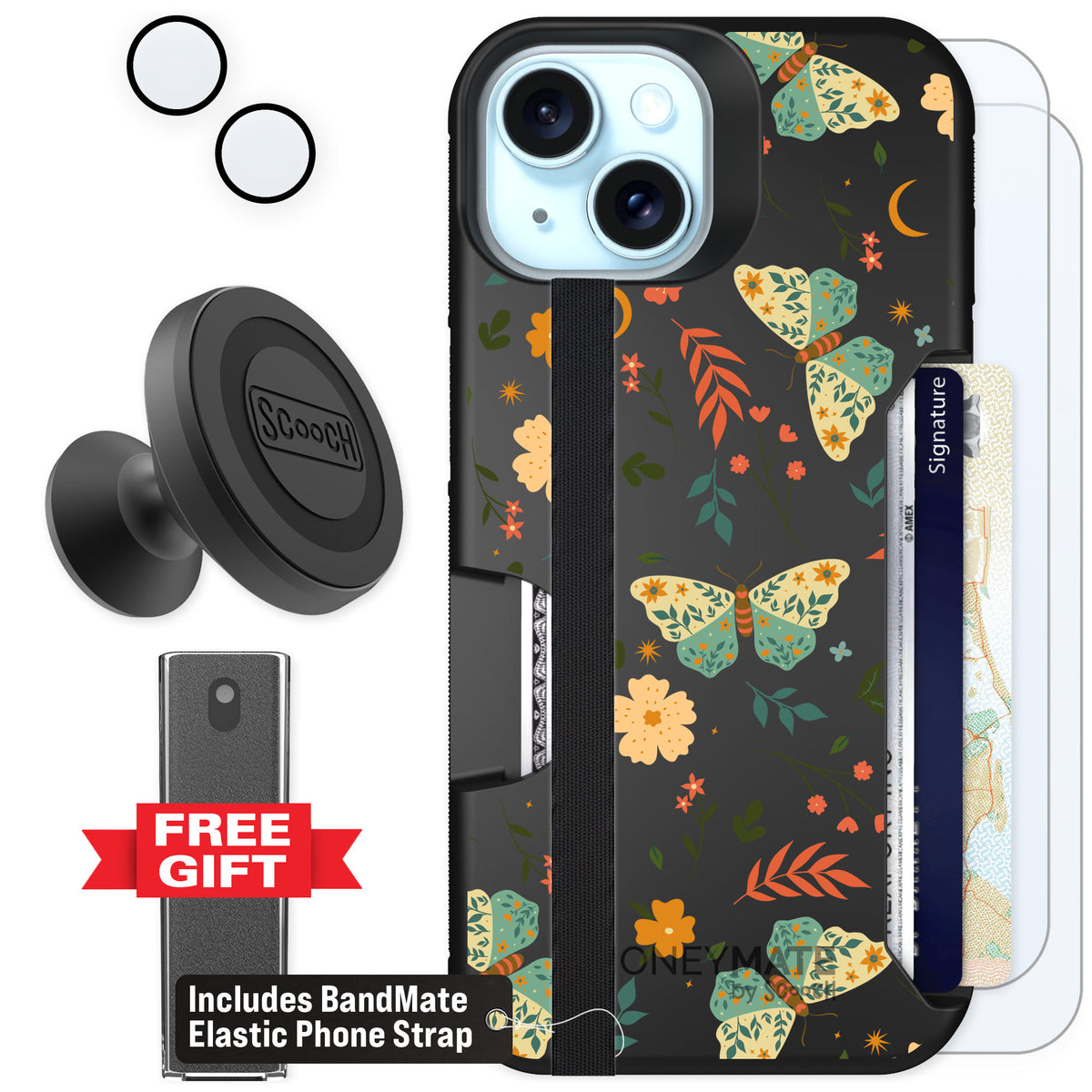Scooch Moneymate Boho Nights for iPhone 15 β Defender Bundle