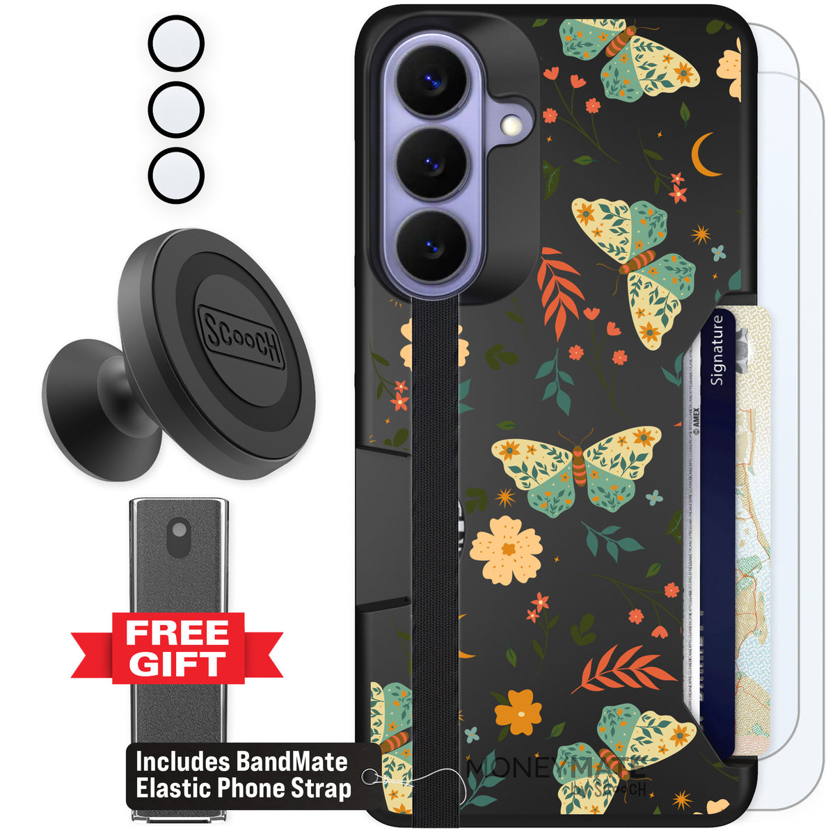 Scooch Moneymate Boho Nights for Galaxy S26+ β Defender Bundle