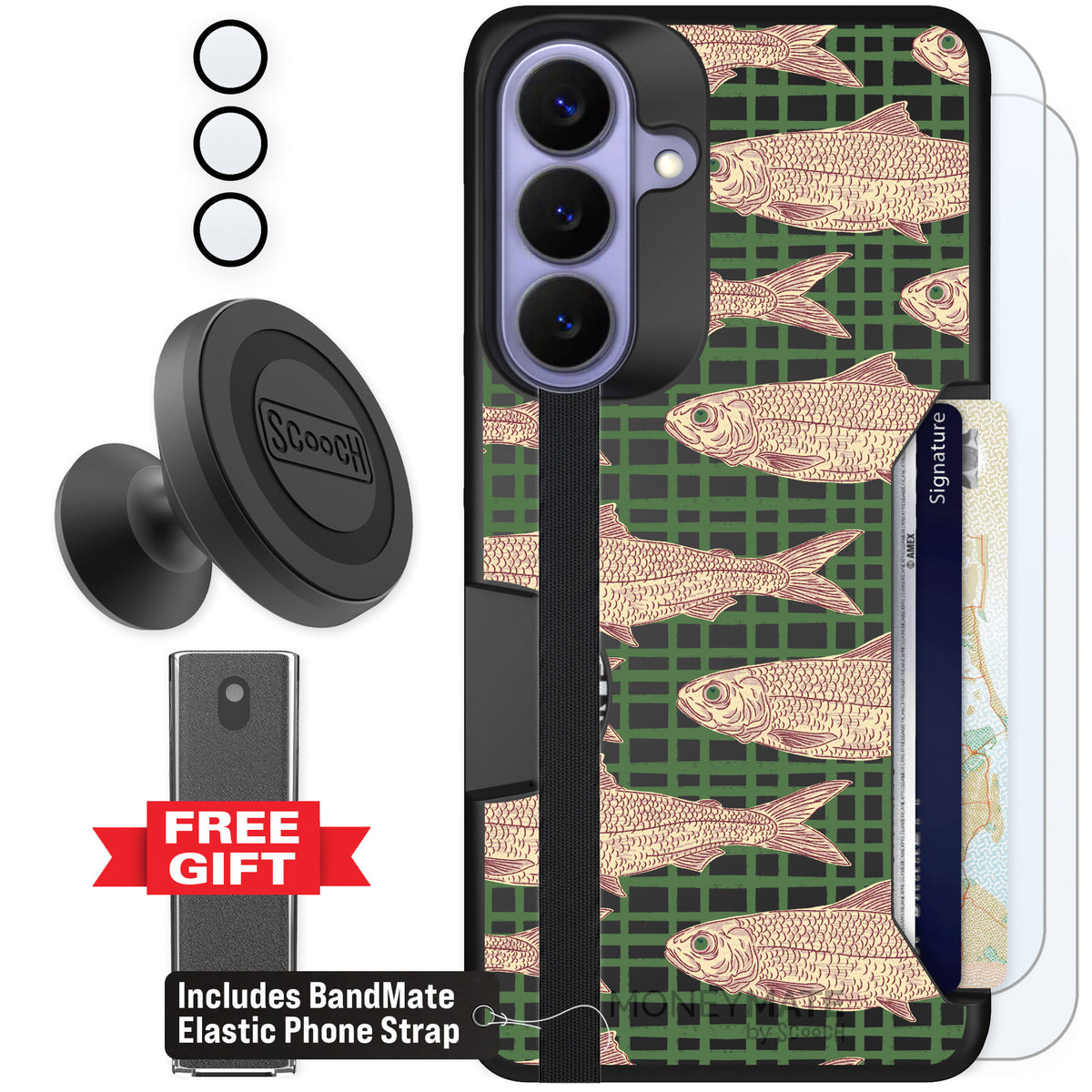 Scooch Moneymate Fresh Catch for Galaxy S26+ β Defender Bundle