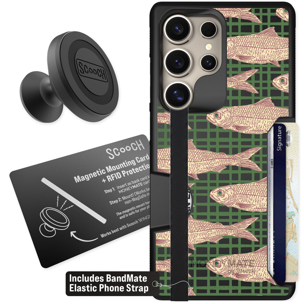 Scooch Moneymate Fresh Catch for Galaxy S25 Ultra β Starter Bundle