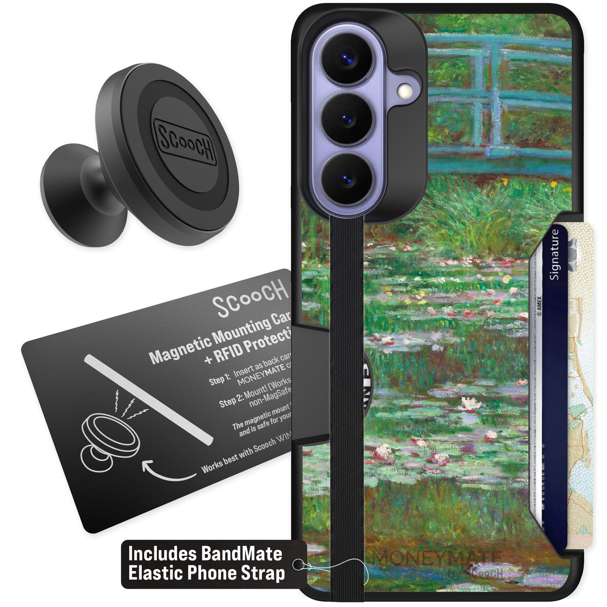 Scooch Moneymate Japanese Footbridge for Galaxy S26+ β Starter Bundle