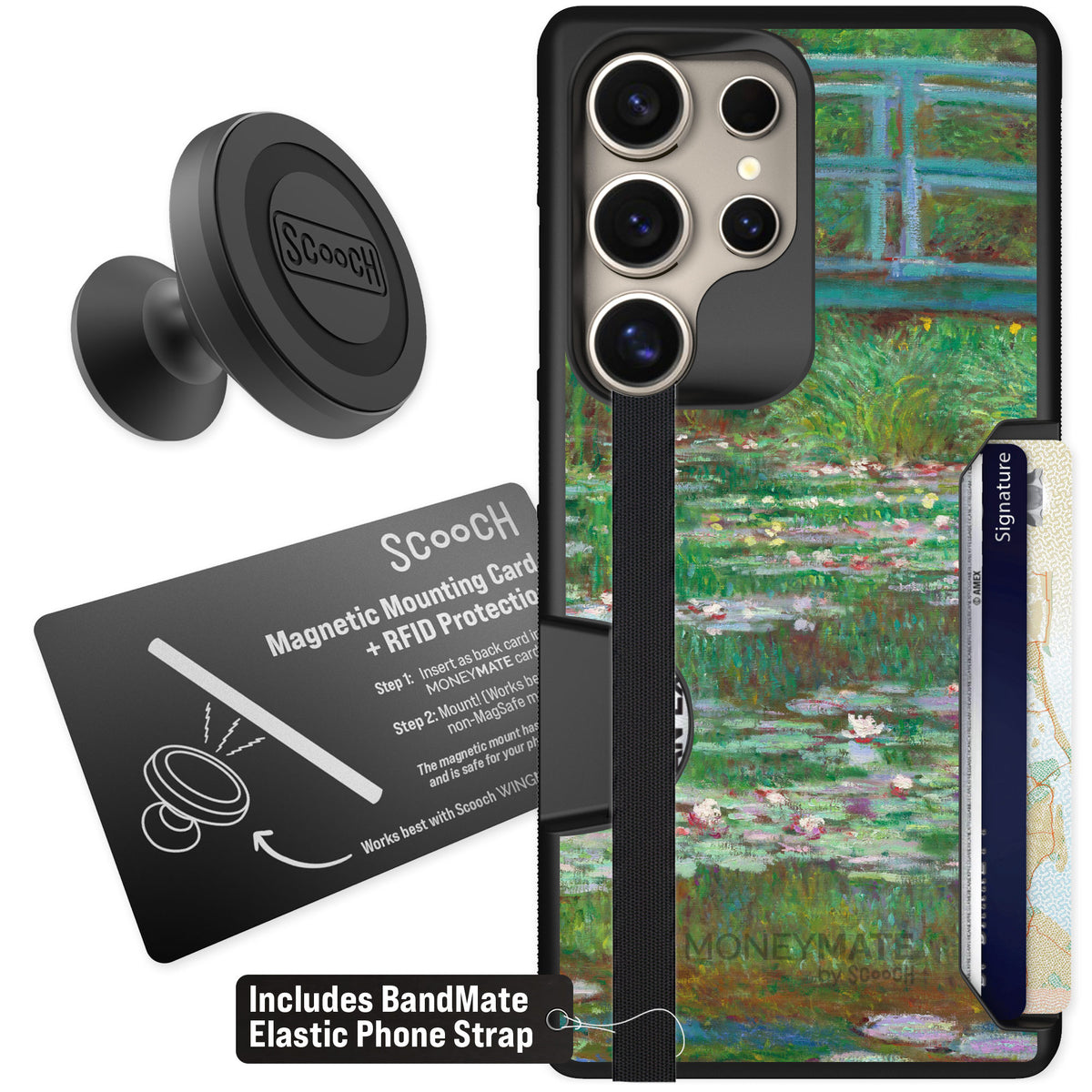 Scooch Moneymate Japanese Footbridge for Galaxy S25 Ultra β Starter Bundle