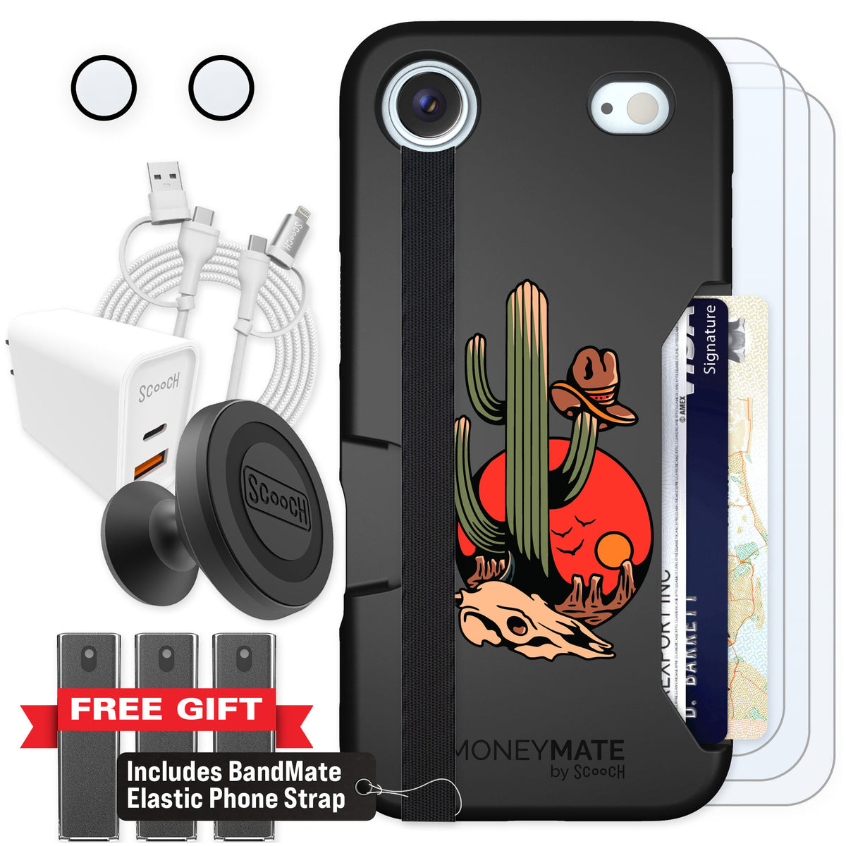 Scooch Moneymate Cactus Flash for iPhone Air β Ultimate Bundle
