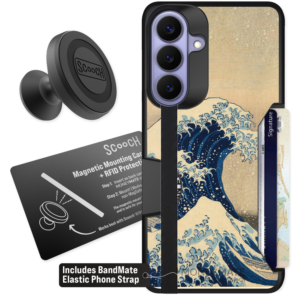 Scooch Moneymate Great Wave for Galaxy S26+ β Starter Bundle