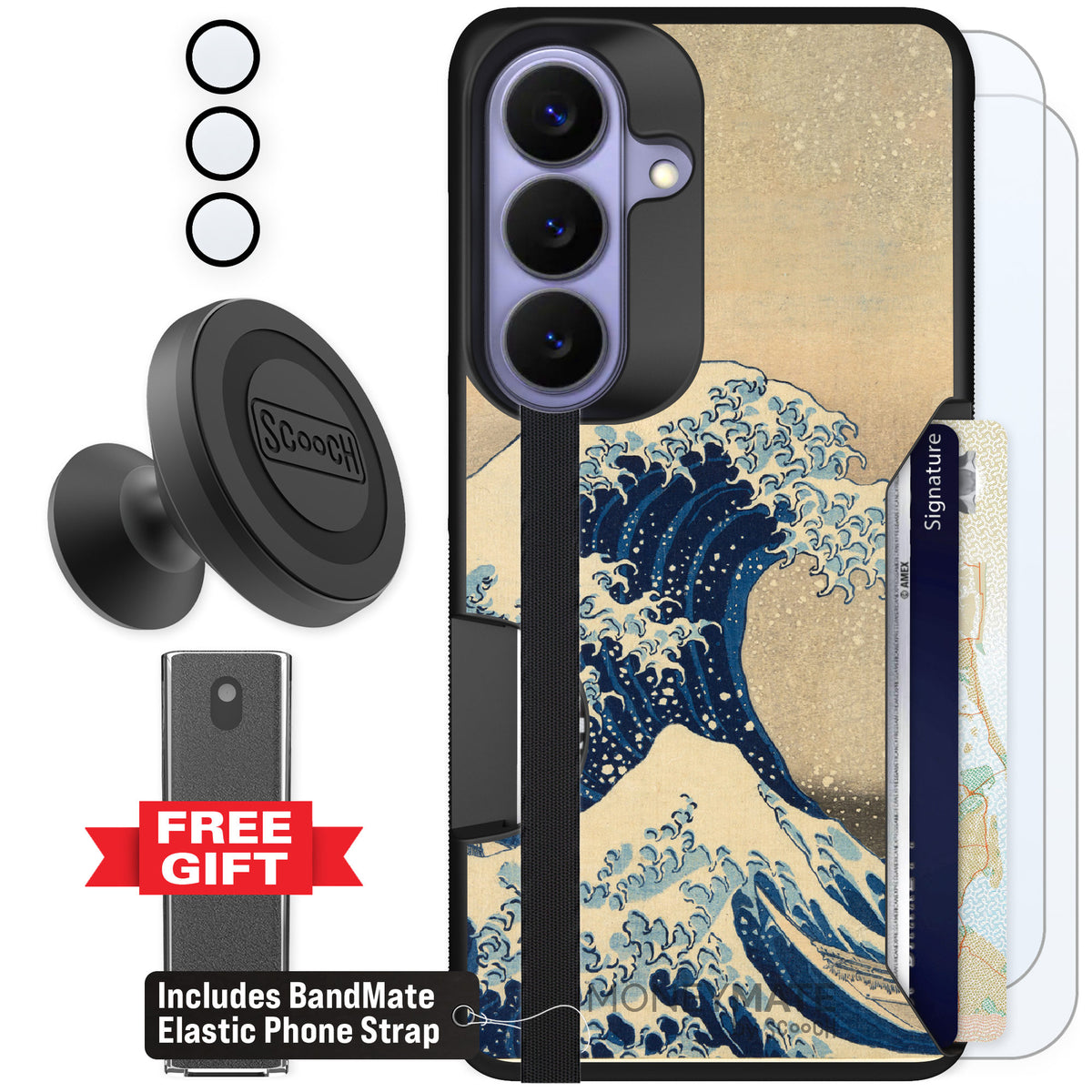 Scooch Moneymate Great Wave for Galaxy S26 β Defender Bundle