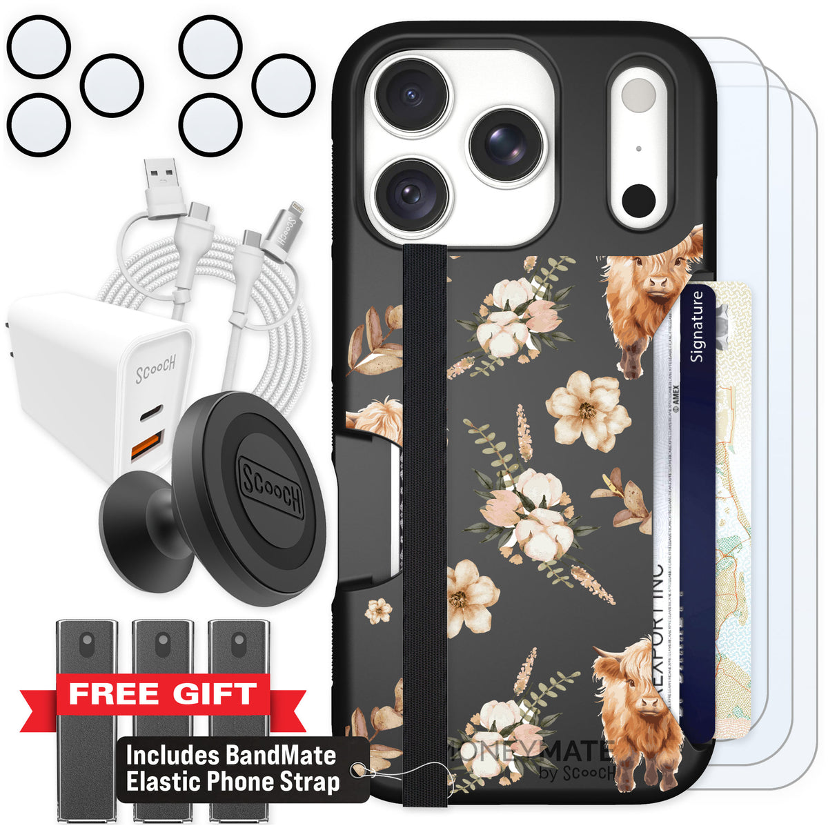 Scooch Moneymate Baby Cow for iPhone 18 Pro — Ultimate Bundle