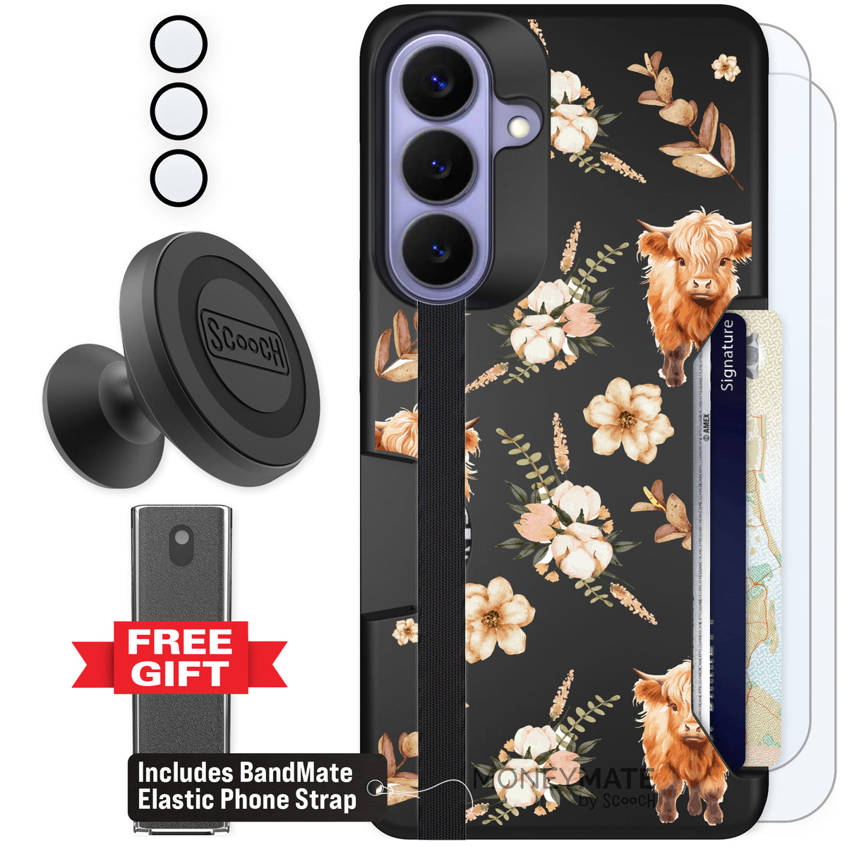 Scooch Moneymate Baby Cow for Galaxy S26+ — Defender Bundle
