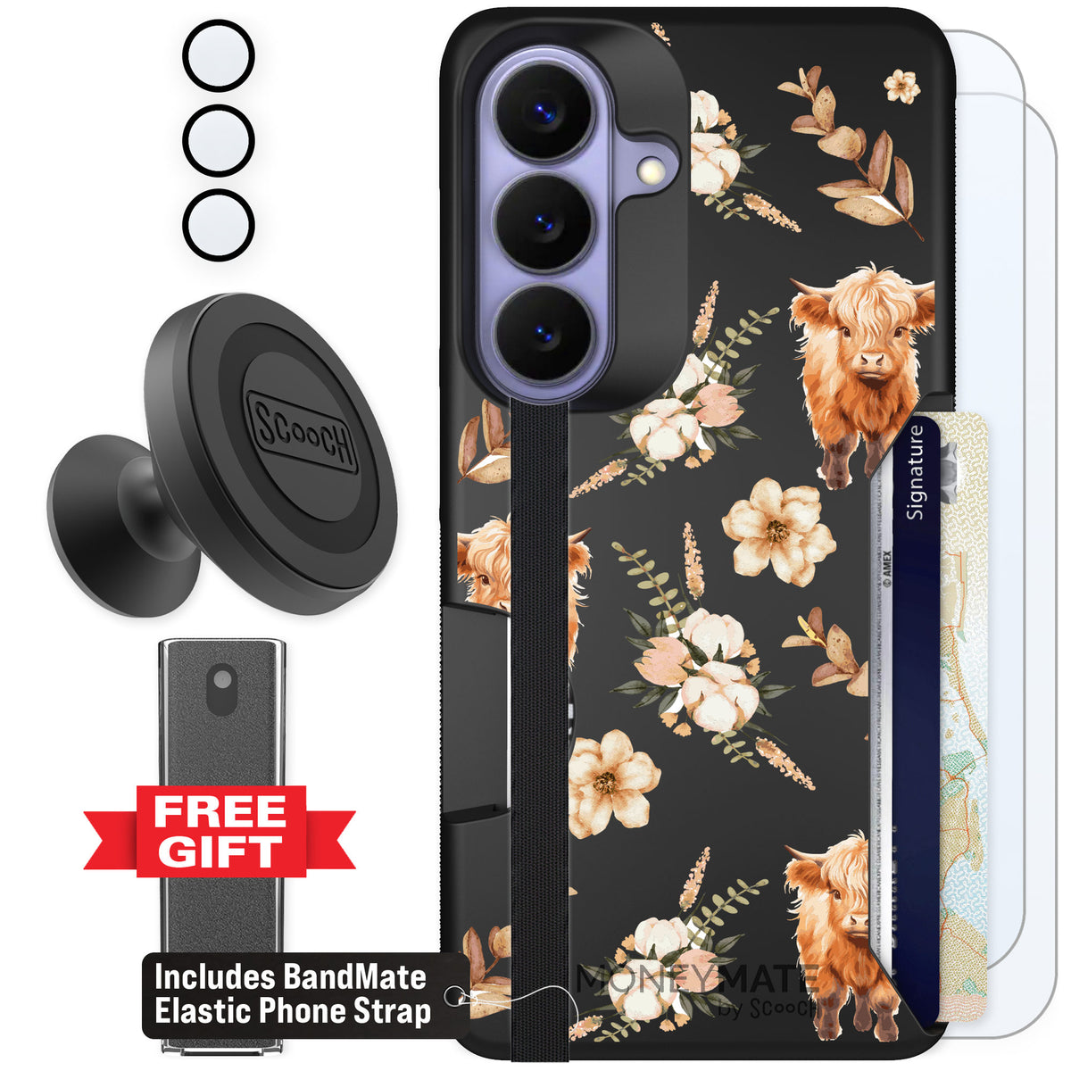 Scooch Moneymate Baby Cow for Galaxy S26 — Defender Bundle