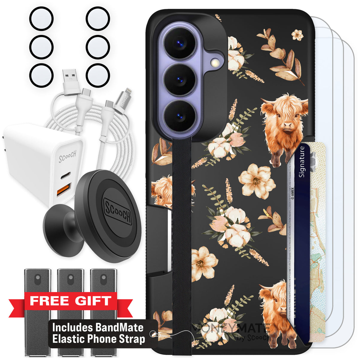 Scooch Moneymate Baby Cow for Galaxy S26 — Ultimate Bundle