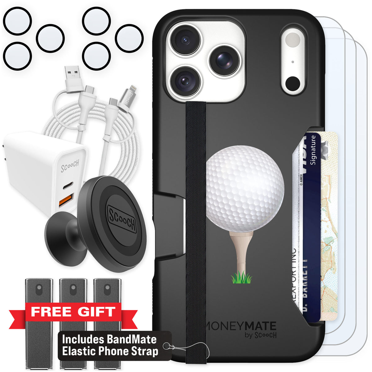 Scooch Moneymate Tee Time for iPhone 18 Pro Max β Ultimate Bundle