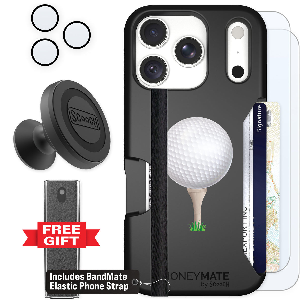 Scooch Moneymate Tee Time for iPhone 18 Pro β Defender Bundle
