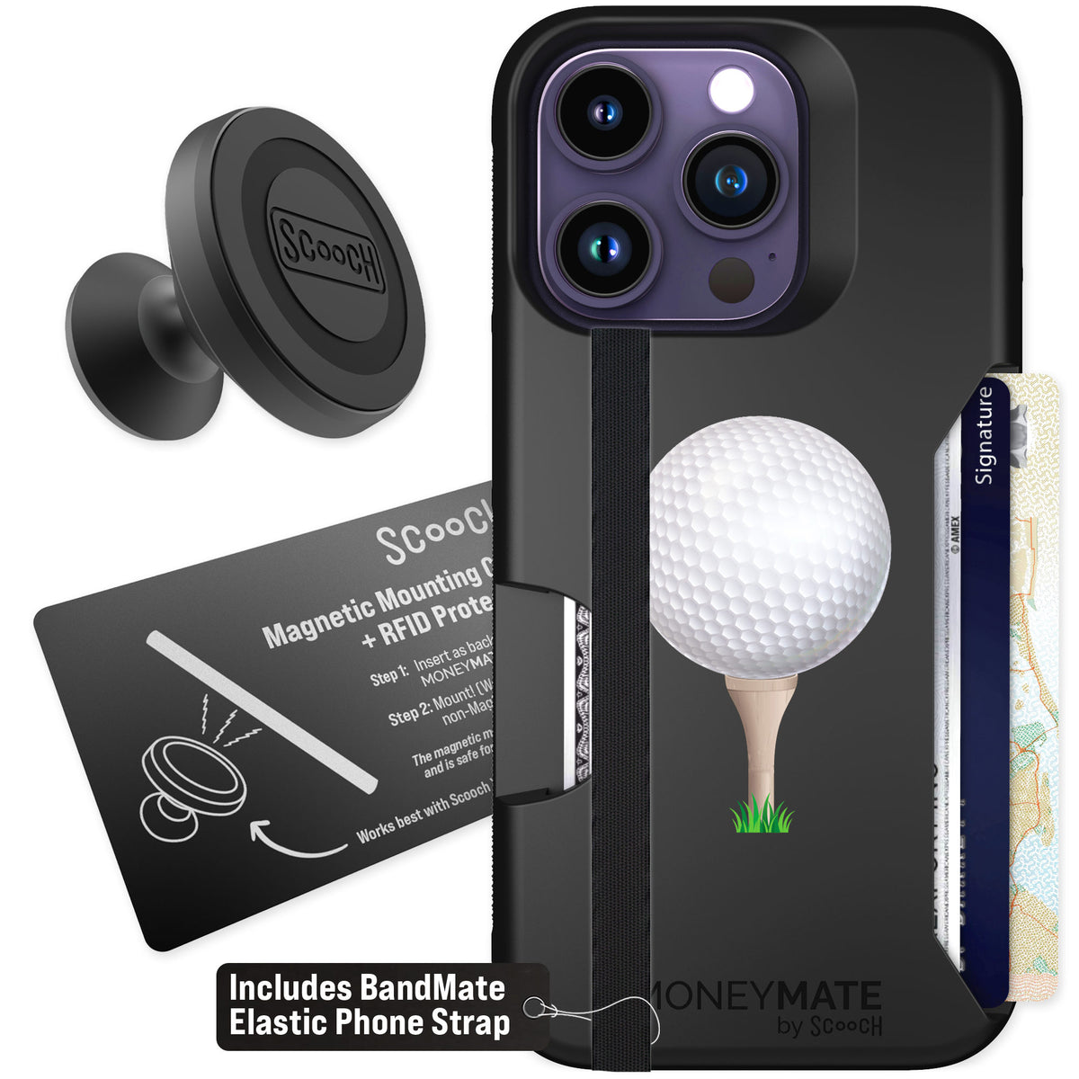 Scooch Moneymate Tee Time for iPhone 14 Pro β Starter Bundle